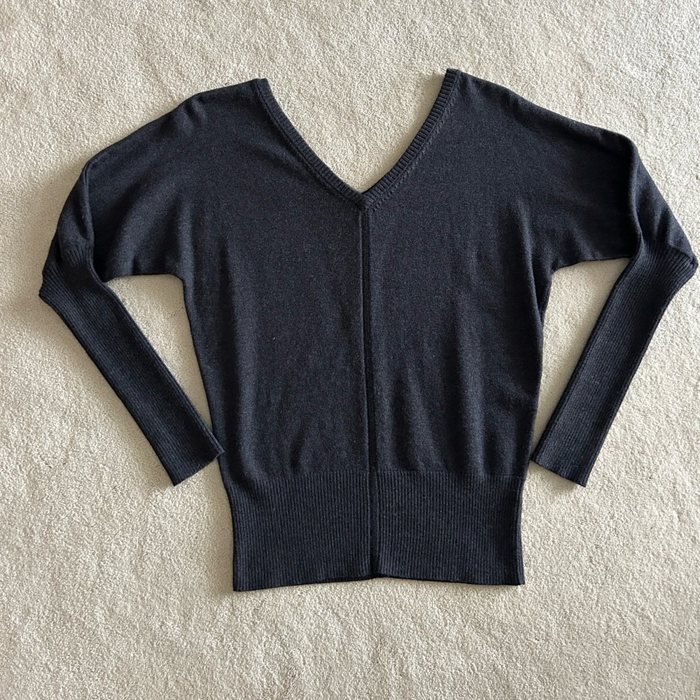 Boston Proper V-Neck Cashmere Blend Sweater
